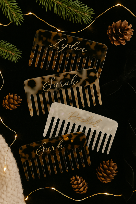 Hand Engraved Hair Comb